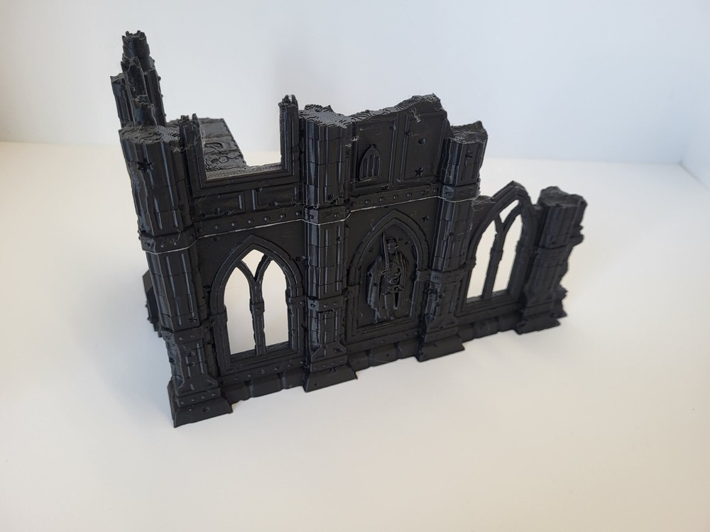 Medium Gothic Ruin Terrain For Tabletop Wargames. (WARHAMMER 40K, KILL TEAM,...