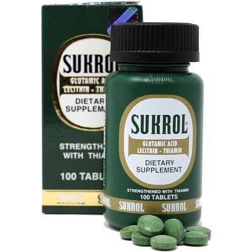 SUKROL, Vitamin, Improve Healthy Brain Function, 100 Tablets, Bottle