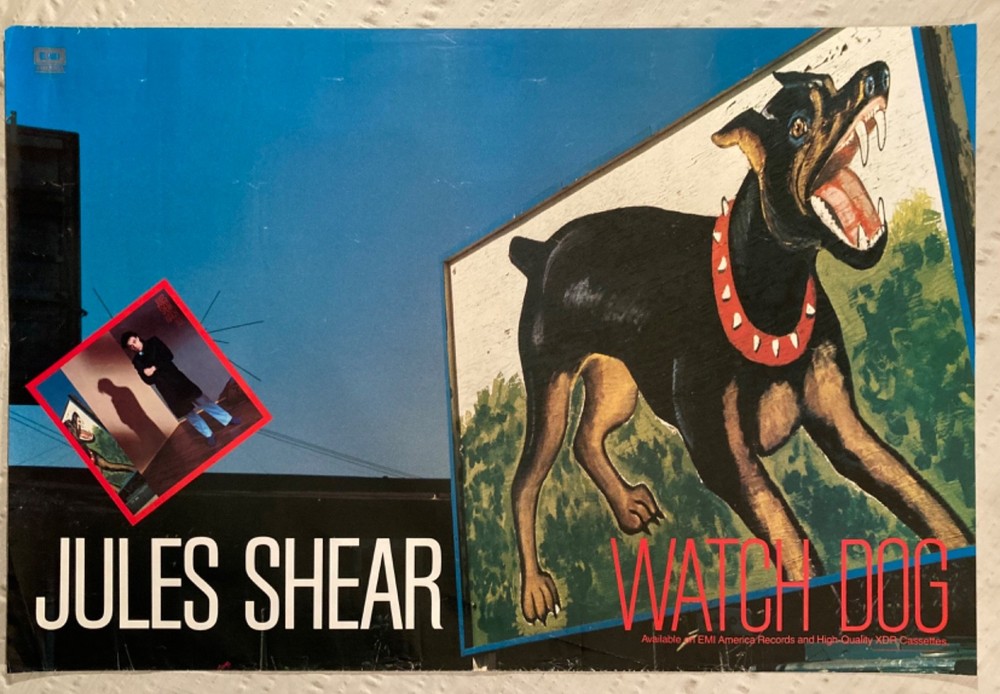 Jules Shear 1983 Promo Poster Watch Dog S