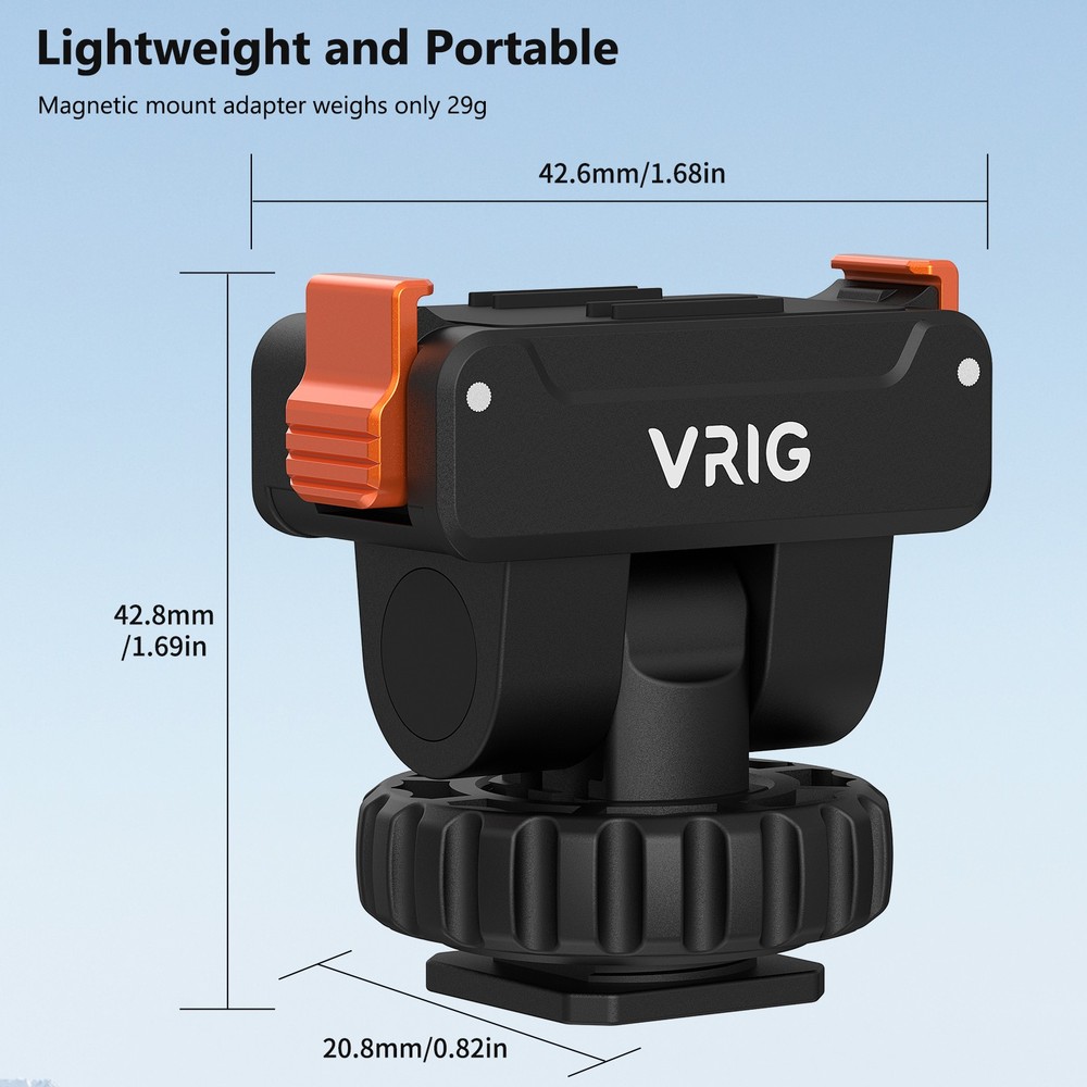 Cold Shoe Camera Mount Adapter Quick Release For DJI OSMO Action 5 Pro / 4 / 3