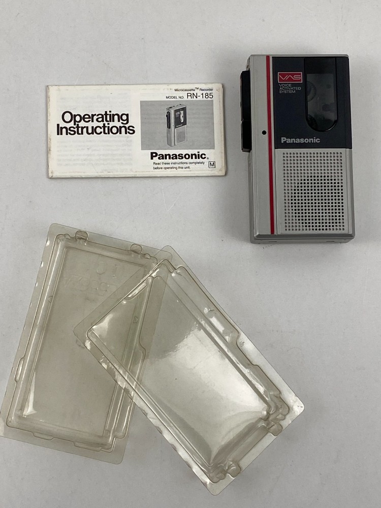 Vintage Panasonic Model RN-185 Microcassette Pocket Recorder Tested Working