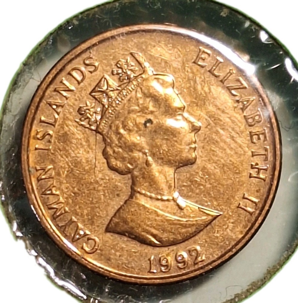 1992 Cayman Islands 1 Cent, Nice Condition!