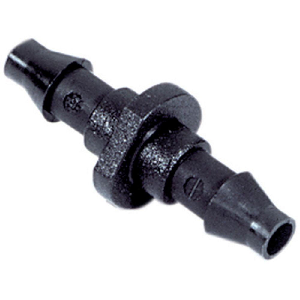 (100 PACK) - 1/4"-Inch Barbed Couplings, Drip Irrigation / Hydroponics - Rain