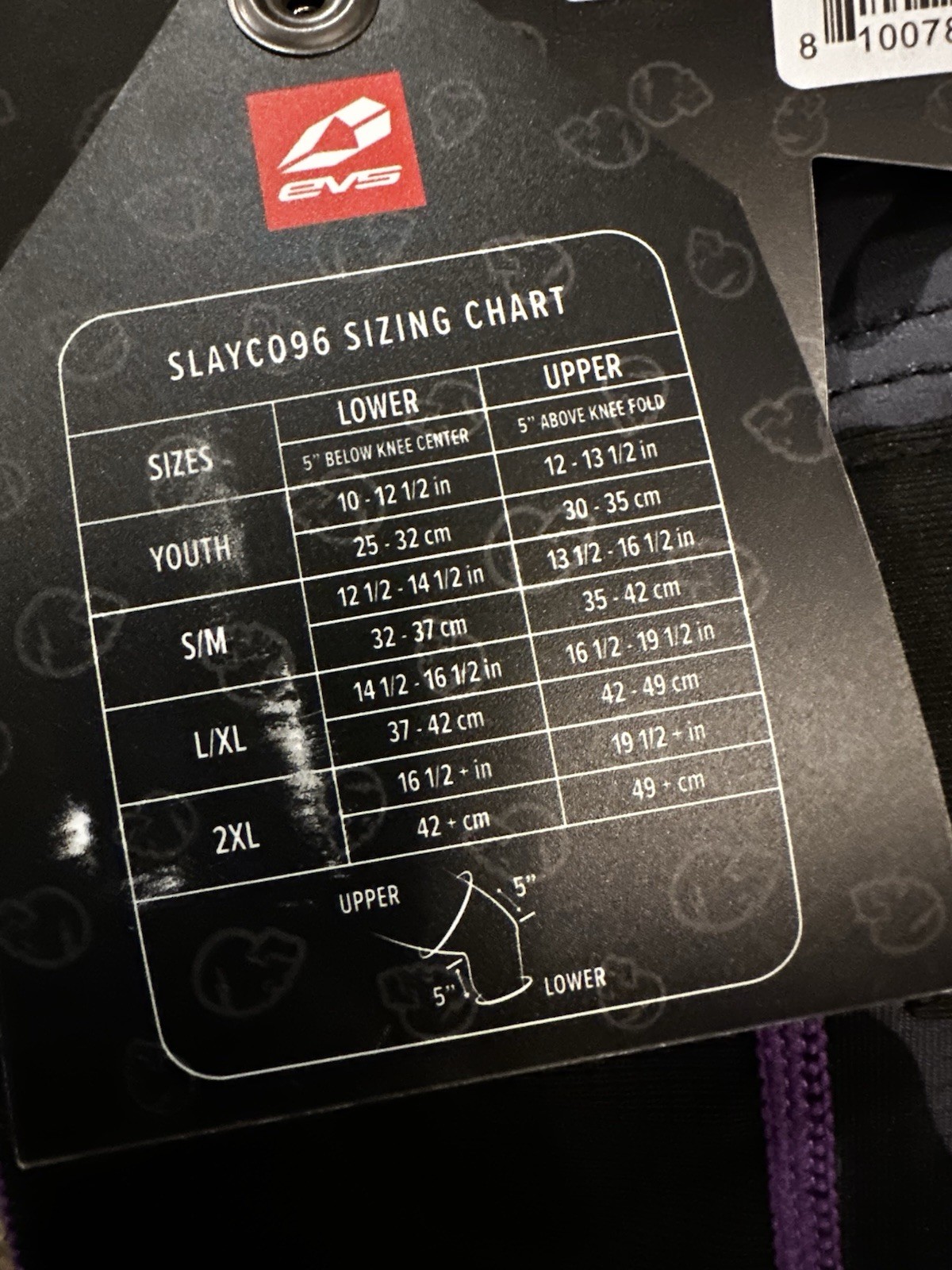 EVS Slayco Knee Guard Ghost Leopard MX S/M Dirt Bike Motocross