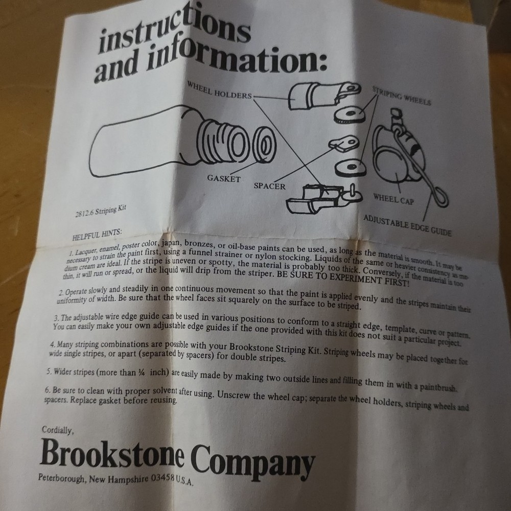 Brookstone 2812 Pin Striping Kit striper