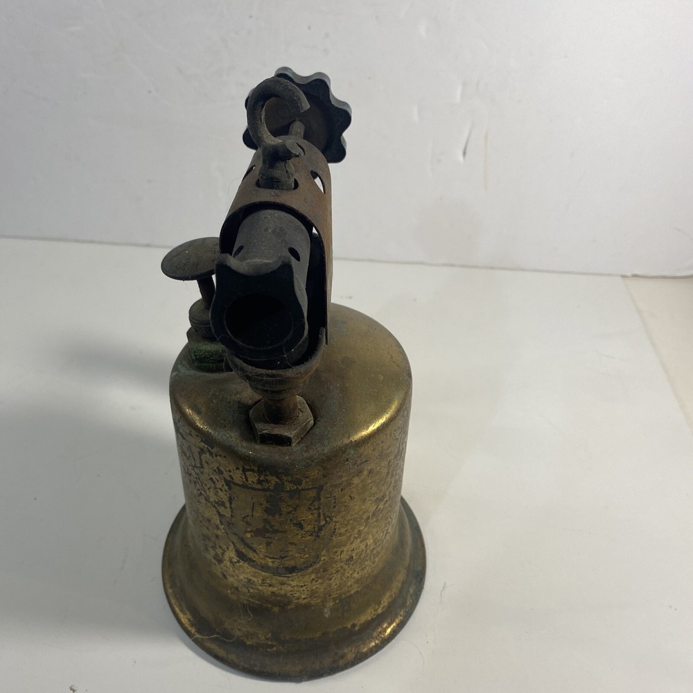 Vintage Brass Turner Metal Blow Torch With Handle And Knobs !