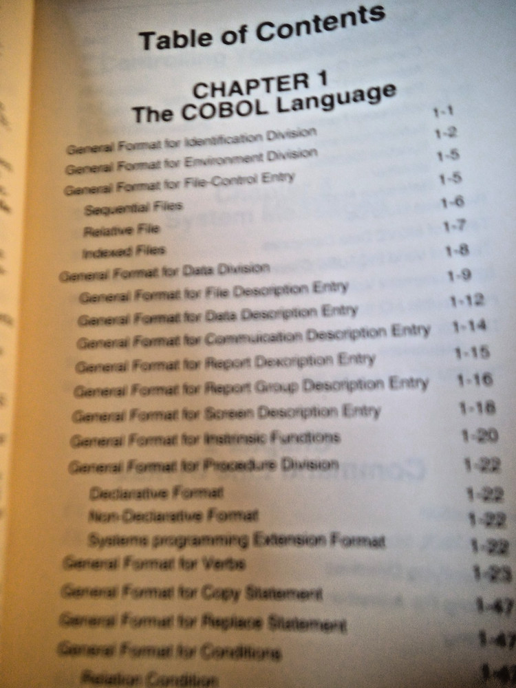MICRO FOCUS COBOL/2 POCKET GUIDE APRIL 1991 ISSUE 4