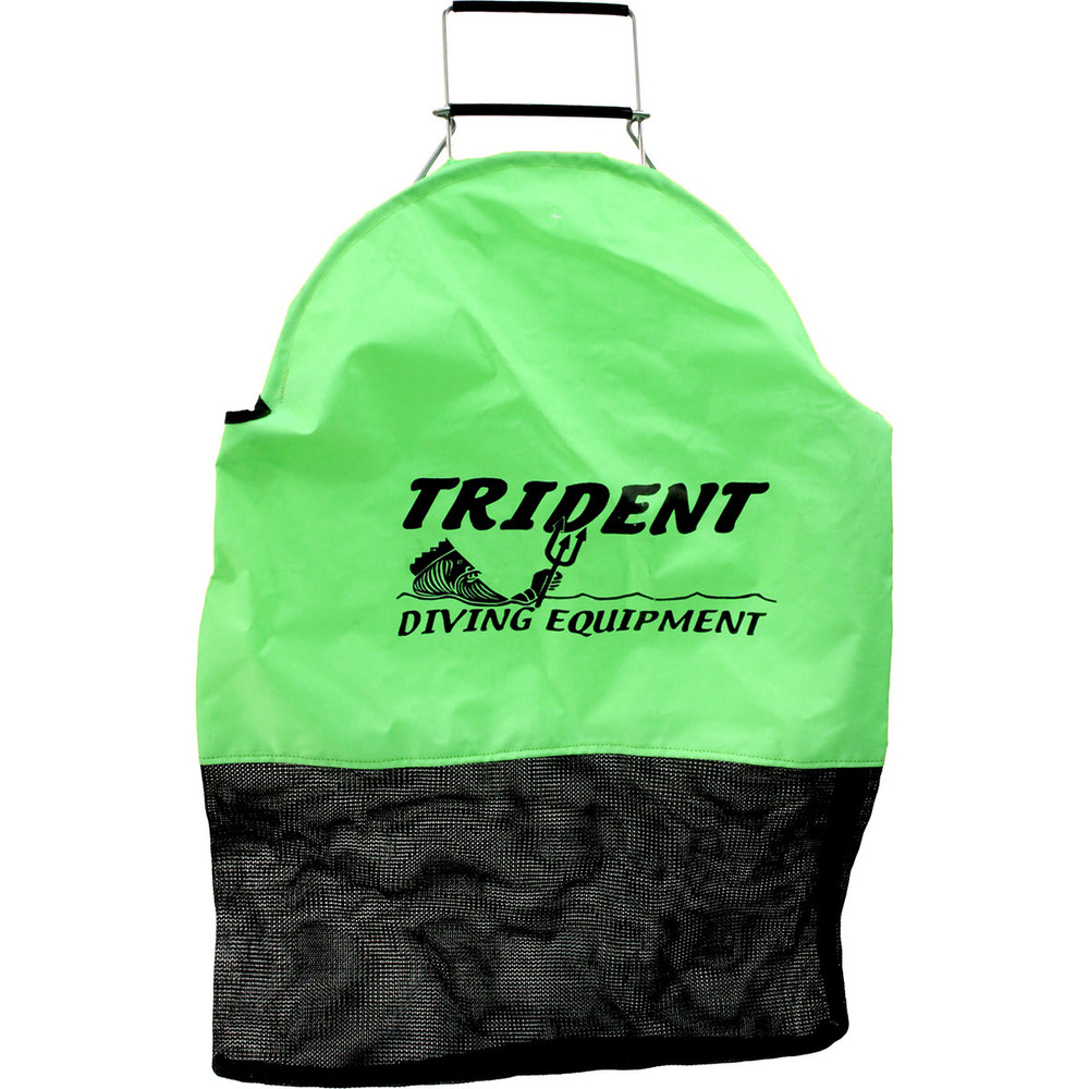 Trident One Hand Squeeze Lobster Bag with D-Ring - Green