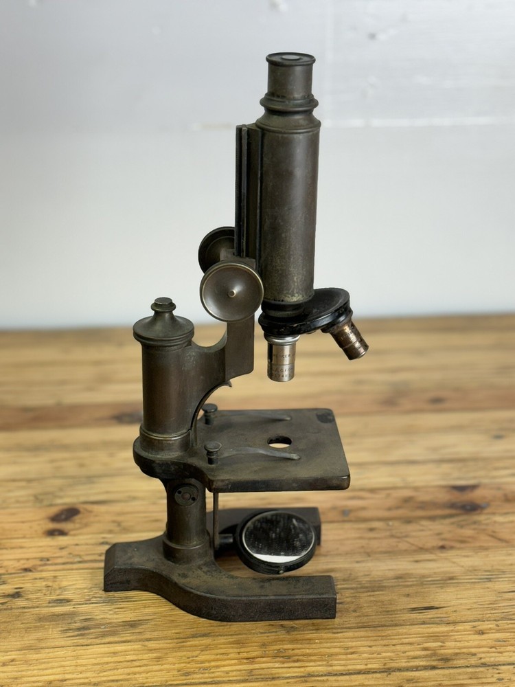 VINTAGE EARLY 1900'S SPENCER BRASS MICROSCOPE