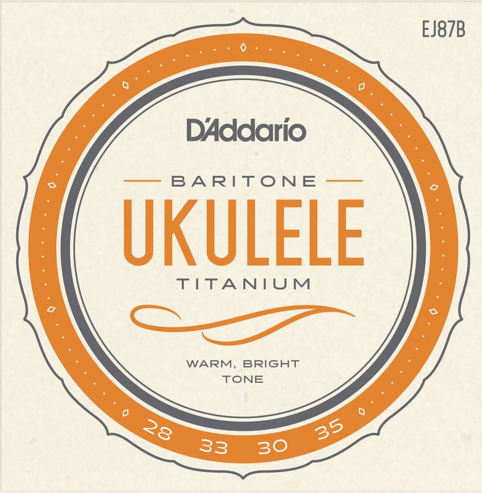 D'Addario Ukulele Strings Clear Nylon EJ87B Baritone