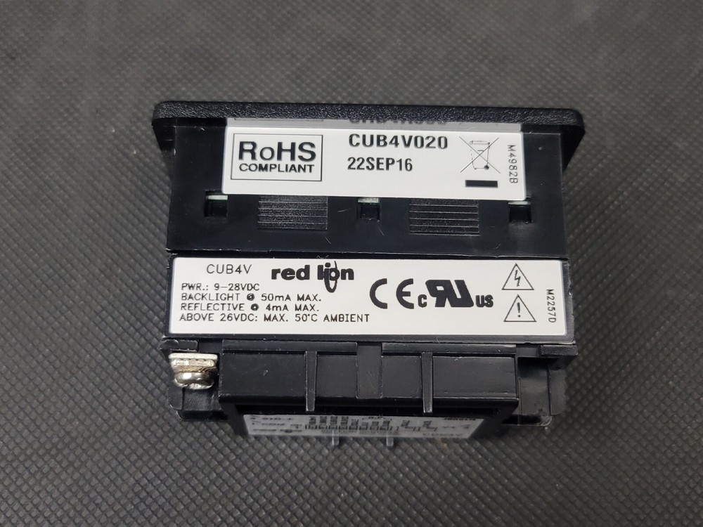 Red Lion Miniature DC Voltmeter Model CUB4V020