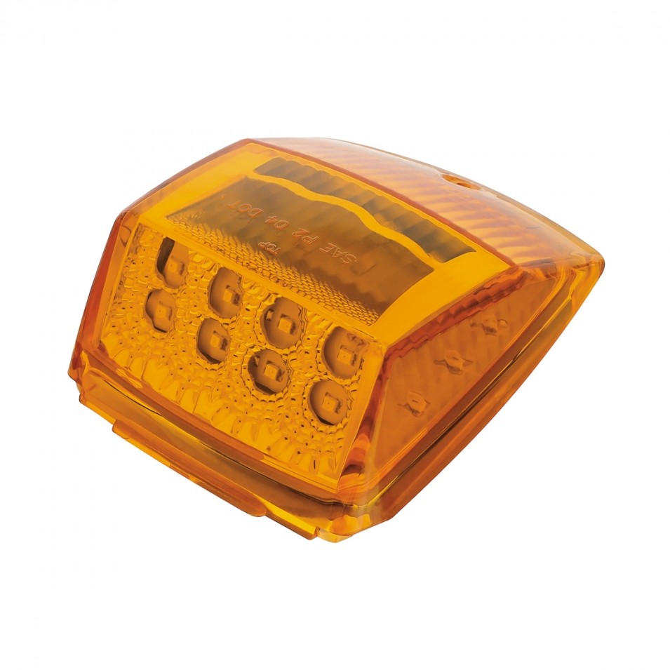 Square LED Cab Lights Amber LED 5 Pack