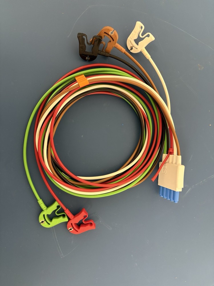 Philips Ref M1968A, 5 Leadset Cable Grabbed ICU Leadset