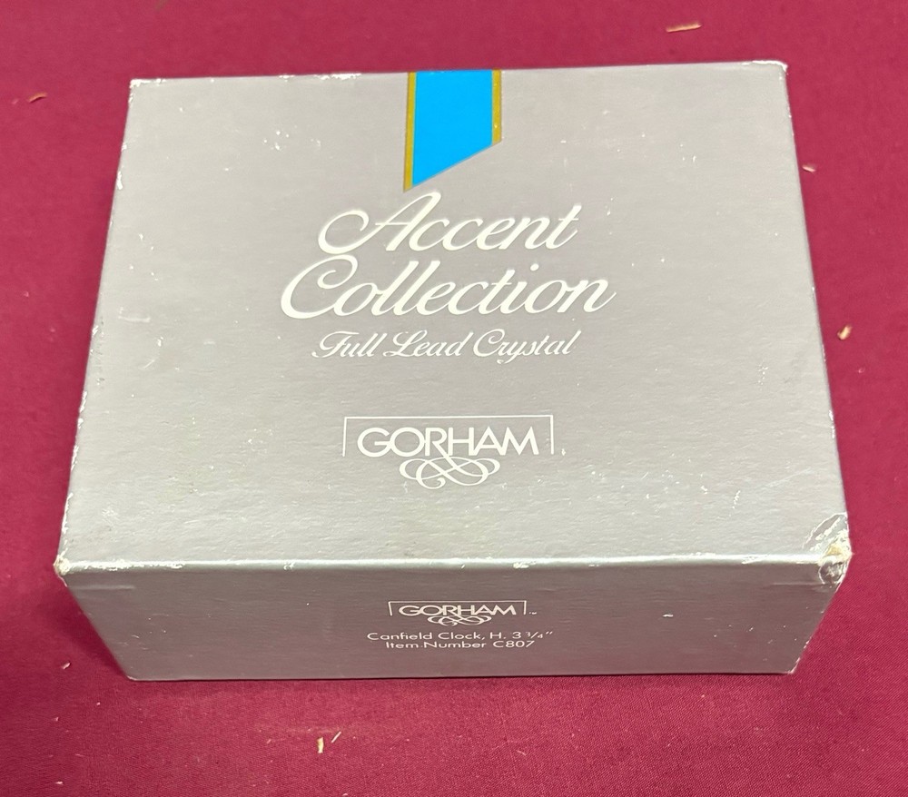 GORHAM Accent Collection Crystal CLOCK
