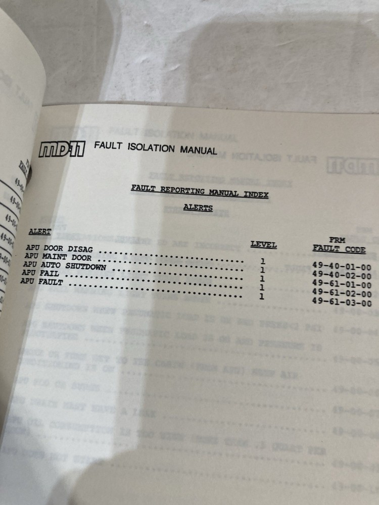 Md-11 Technical Training ATA 49 Fault Isolation & System Schematics FedEx