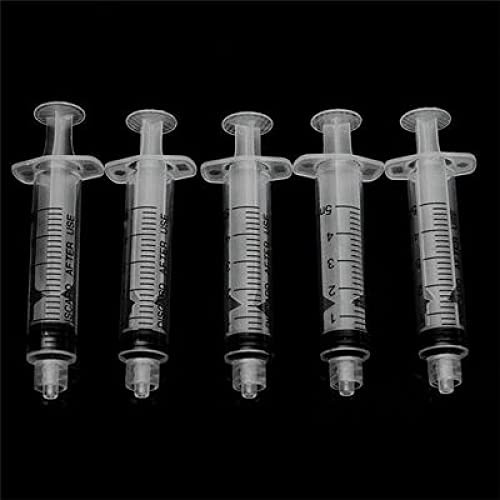 50 Pcs - 5ml Syringes with 14ga, 20ga,21ga, 23ga Blunt Tip 50 Pack-5ml