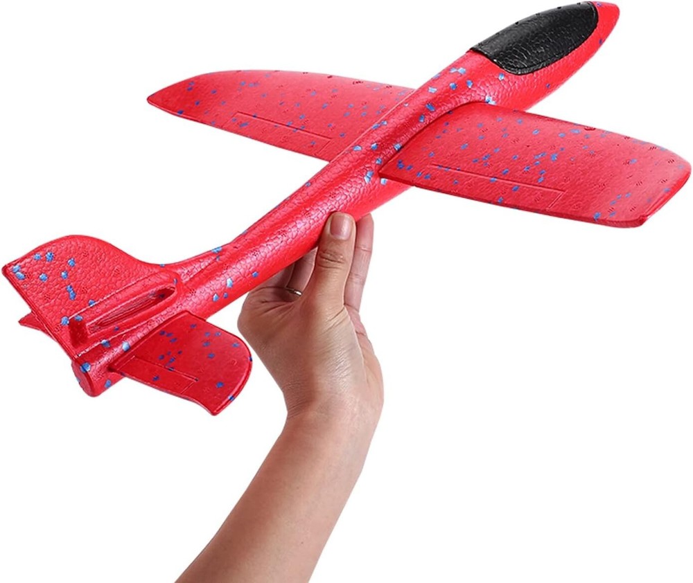 Play Day Large Durable Throwing Foam Plane Flying Glider Plane 15in Wing Span
