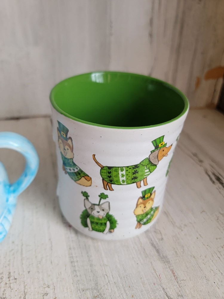 Easter teapot AS IS St Patrick's Day mug spring decor home kitchen set