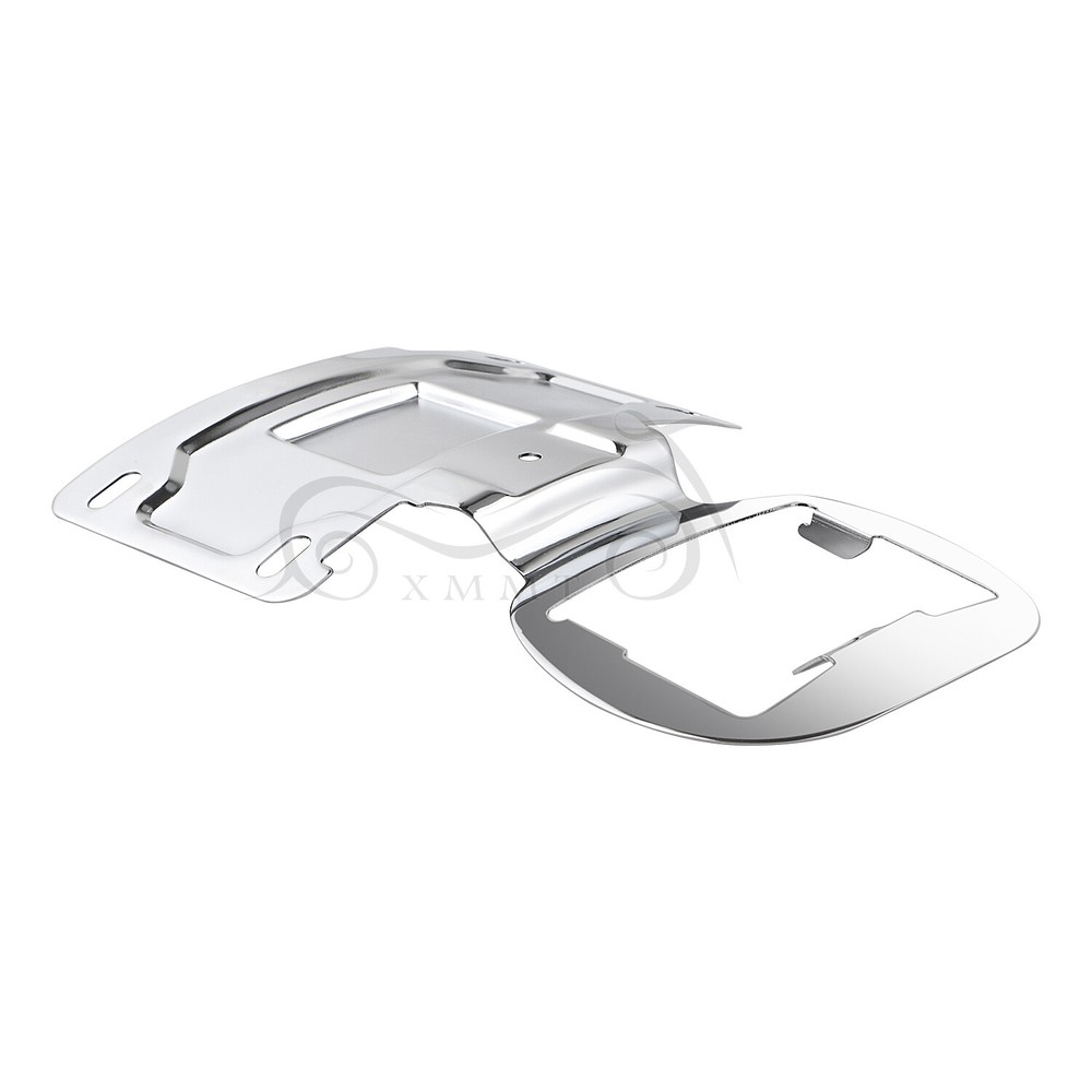 Motorcycle Chrome License Plate Relocation Bracket For Harley CVO Electra Glide