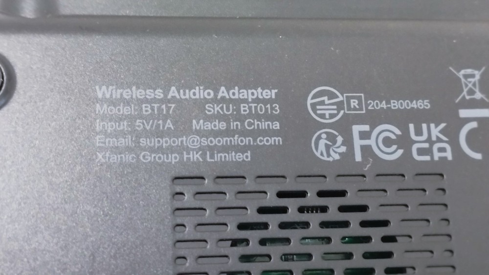 SOOMFON 2-in-1 Bluetooth Transmitter and Receiver Optical, RCA, Aux LCD Display