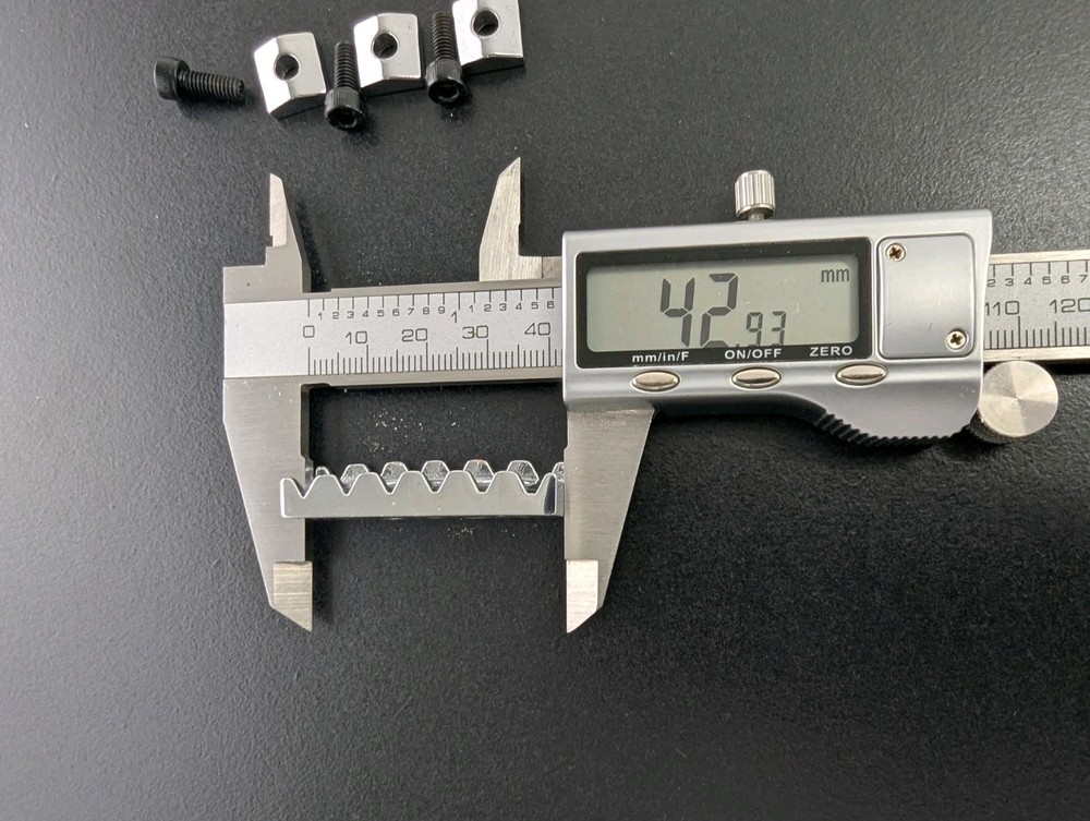 Licensed Floyd Rose WR3 Locking Nut & String Retainer & Wrench Chrome 43mm