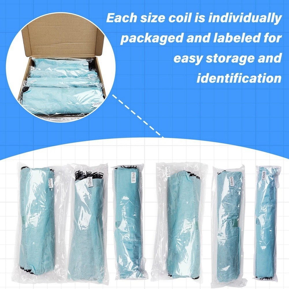 120 PCS Spiral Binding Coils Plastic Binder Binding Spirals Rings Multi7975