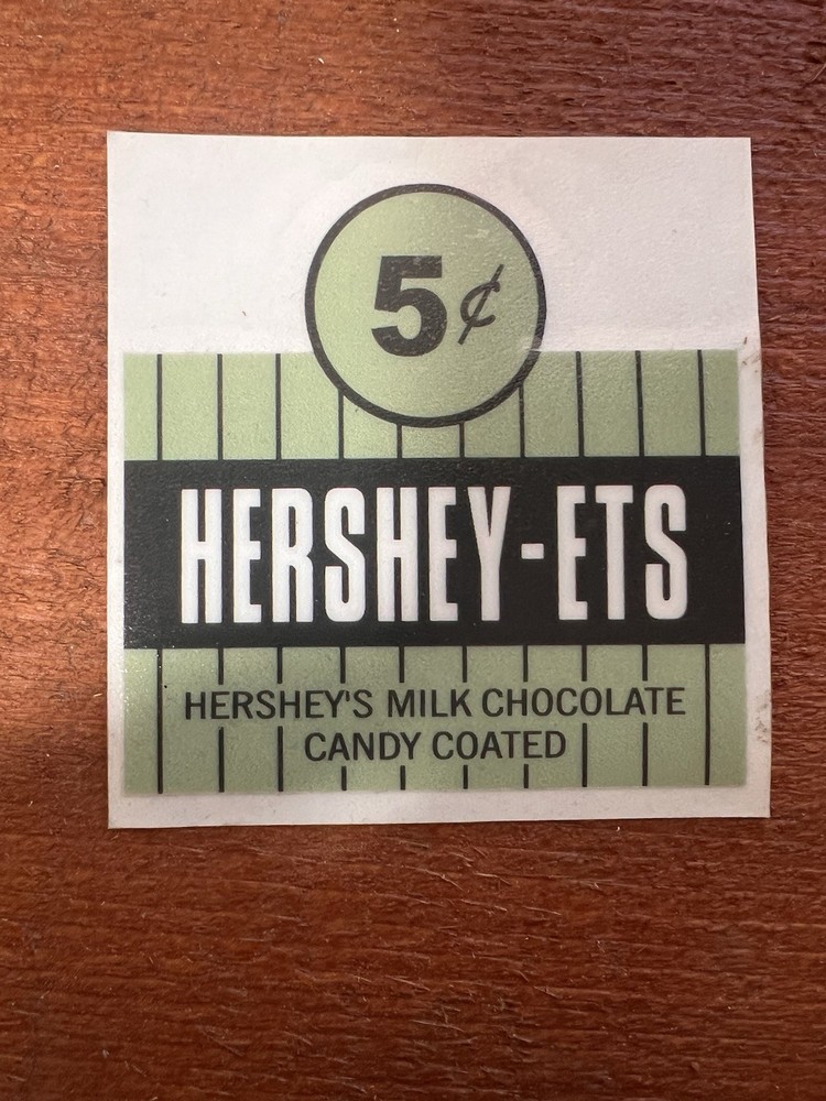 HERSHEY - ETS Candy Machine 5 Cent Sticker