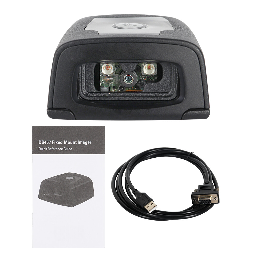 Zebra DS457-HD20004ZZCN 1D/2D Fixed Mount Barcode Scanner Reader USB / RS232 Kit