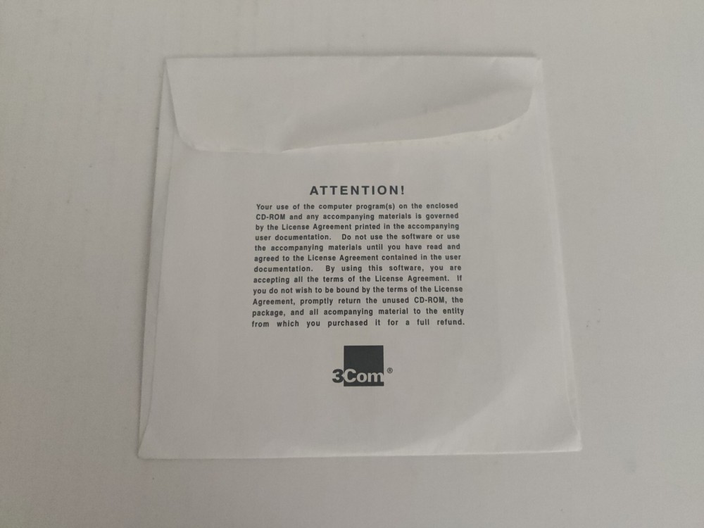 3Com 1999 PC LAN Ethernet OEM Installation CD Disc Only 3CCFE575CT 3CXFE575CT