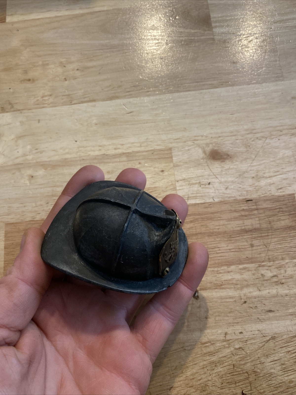 Firefighter Helmet Cast Iron Beer Bottle Opener Fireman Fire Chief Patina GIFT