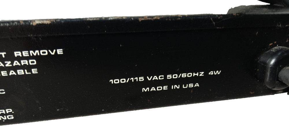 Rocktron HUSH IIC Noise Reduction System Rack Missing Knob