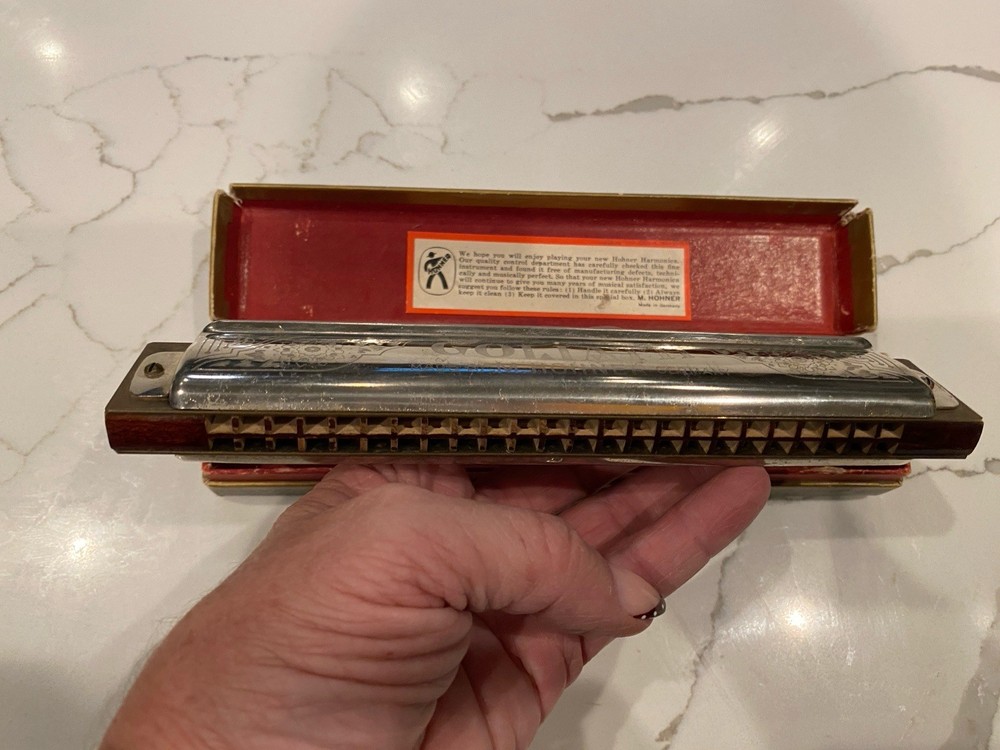 Hohner Goliath Harmonica With Box Germany