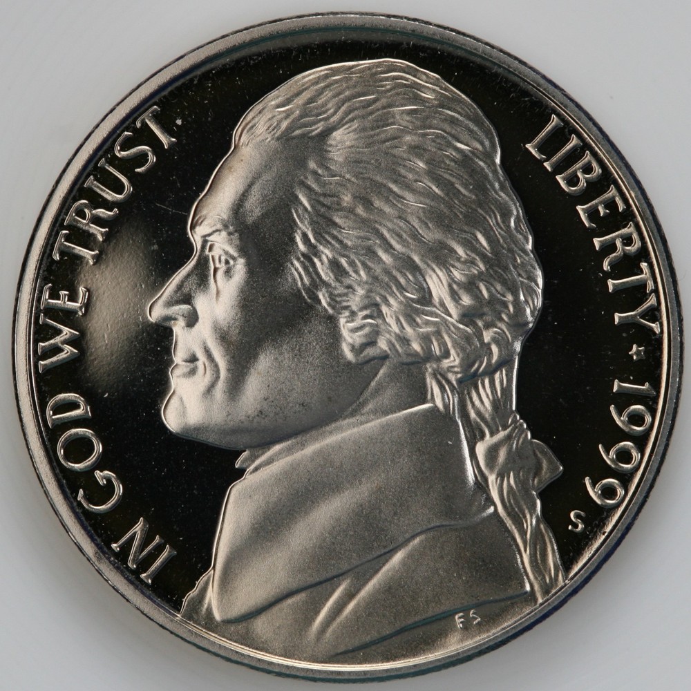 1999 S Gem DCam Proof Jefferson Nickel