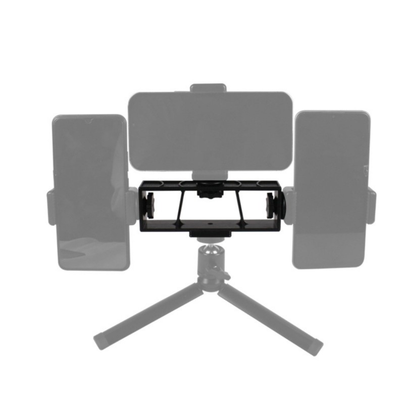 Three Position Phone Stand Holder Bracket 3-Position Mobile PhonesTripod Adapter