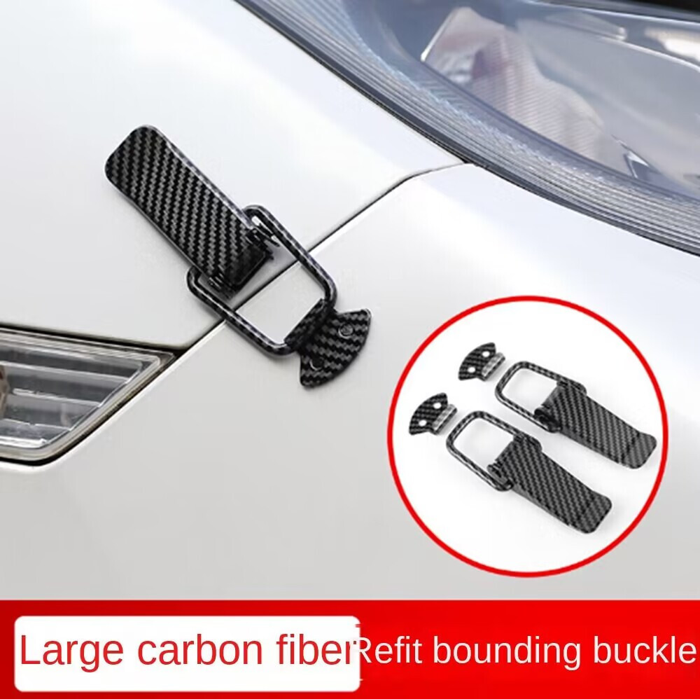 Car Quick Release Bumper Latch Push Button Trunks Bumper Lock Clips Kit 2Pcs