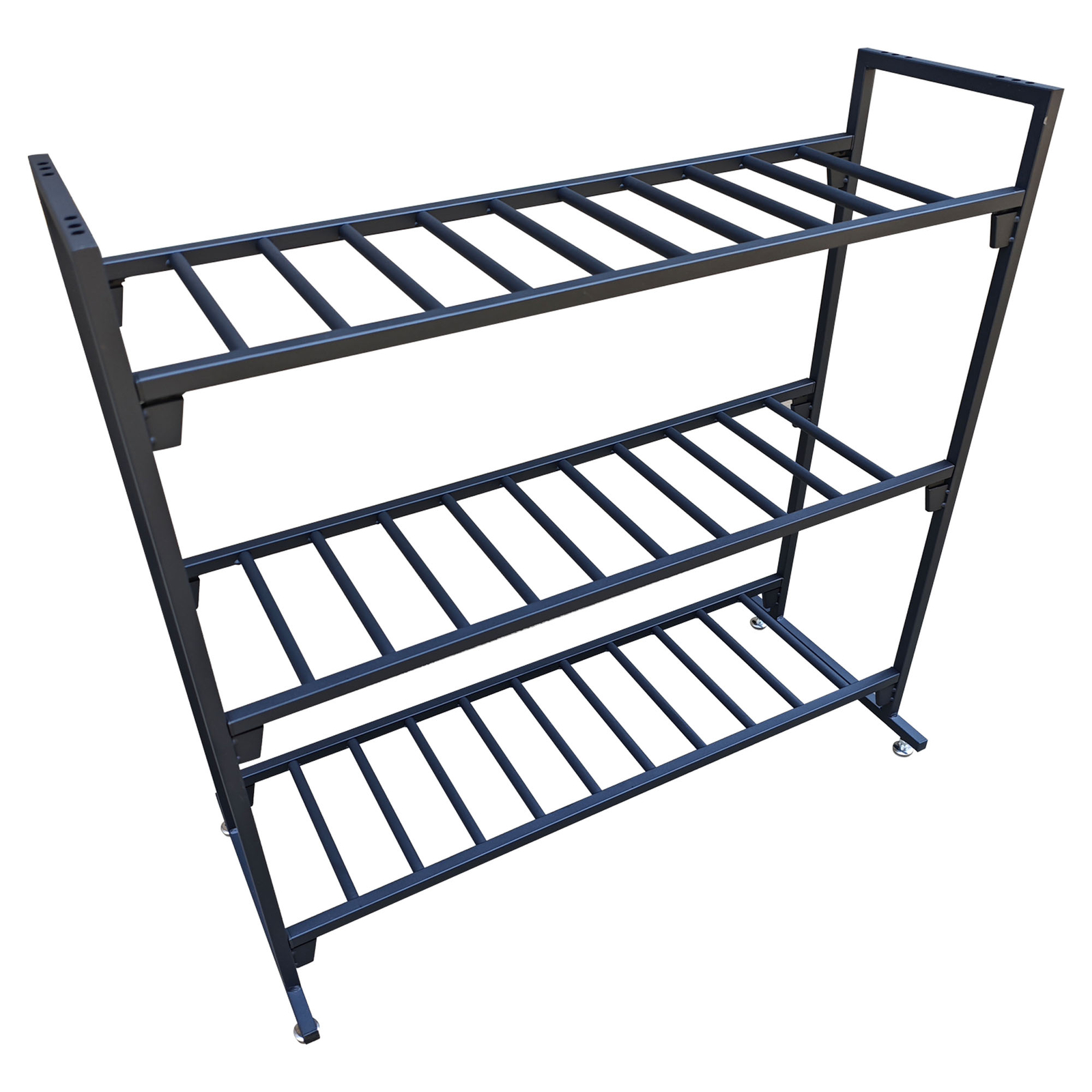 MotoProducts Black Battery Rack Stands Insanely Strong Storage Rack Holds 12