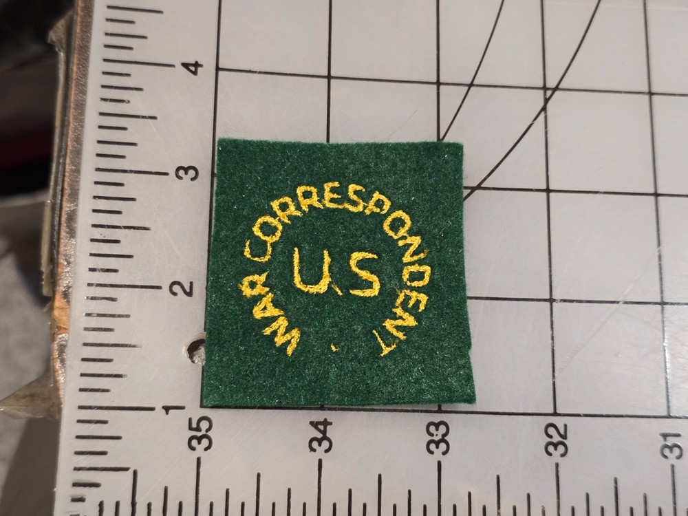 Reproduction WW2 US War Correspondent Patch 4417