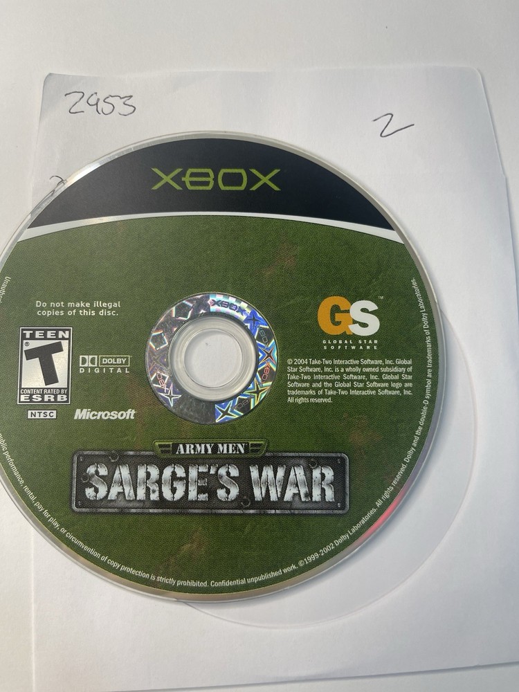 Army Men: Sarge's War - Microsoft Xbox - Disc Only - No Tracking #2953
