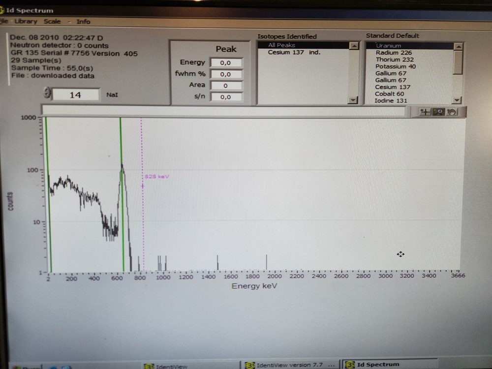 SAIC Exploranium The Identifier software