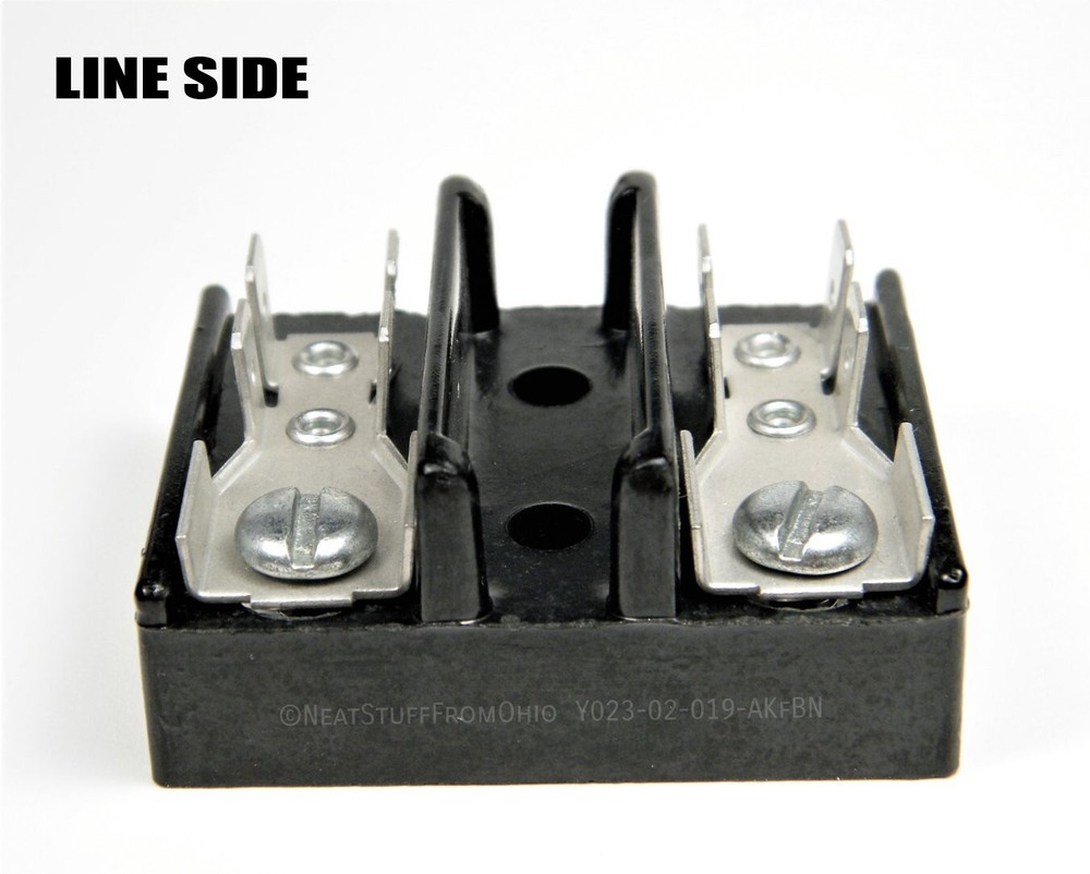 ELECTRON 2-POSITION TERMINAL STRIP, SCREWS & 8 QUICK-CONNECT TABS 👉GREAT ITEM👈