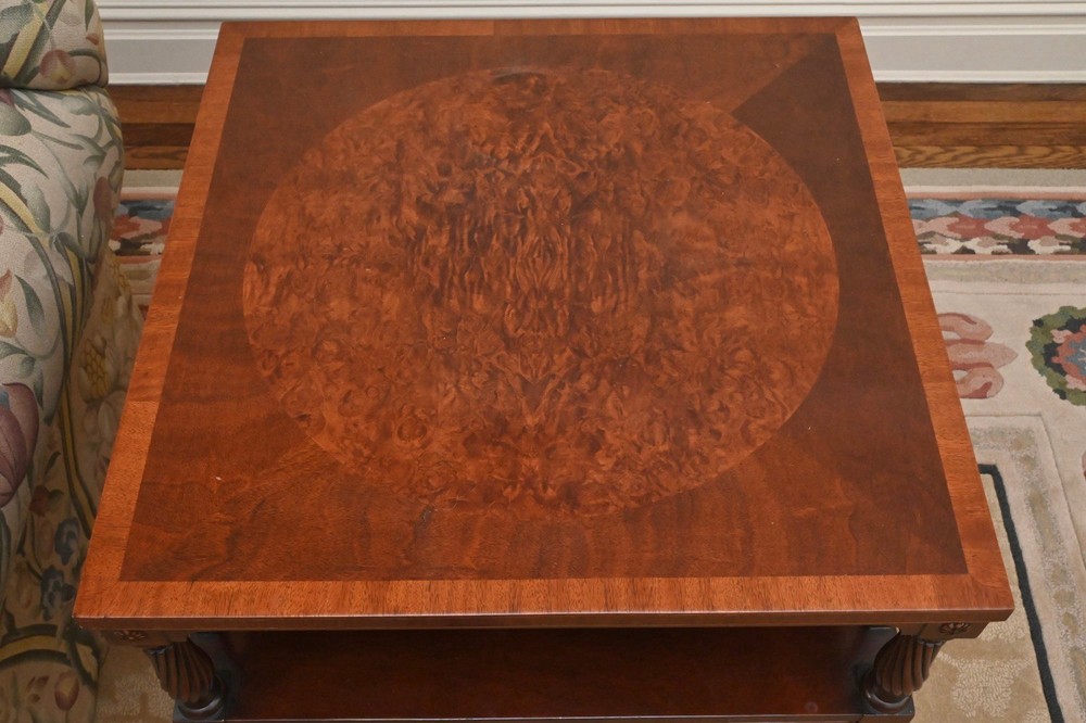 Irwin Mahogany Two-Tier Side Tables