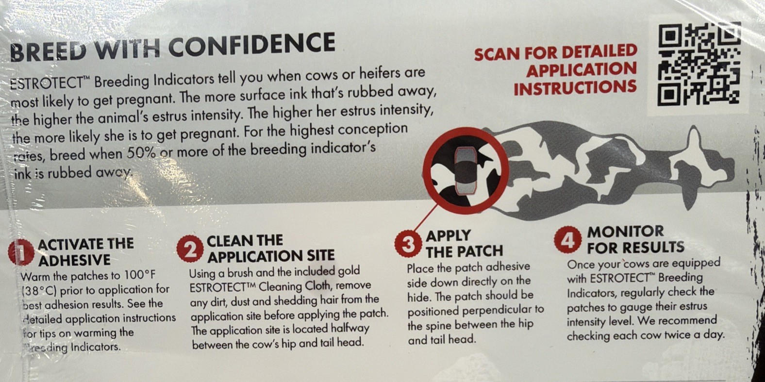 Estrotect - Breeding Indicator + Breeding Bullseye Technology- Red Orange- 50ct