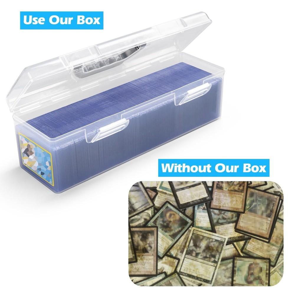 Storage Box For Toploader, Trading Card Storage Box, Card Storage Box Plastic...
