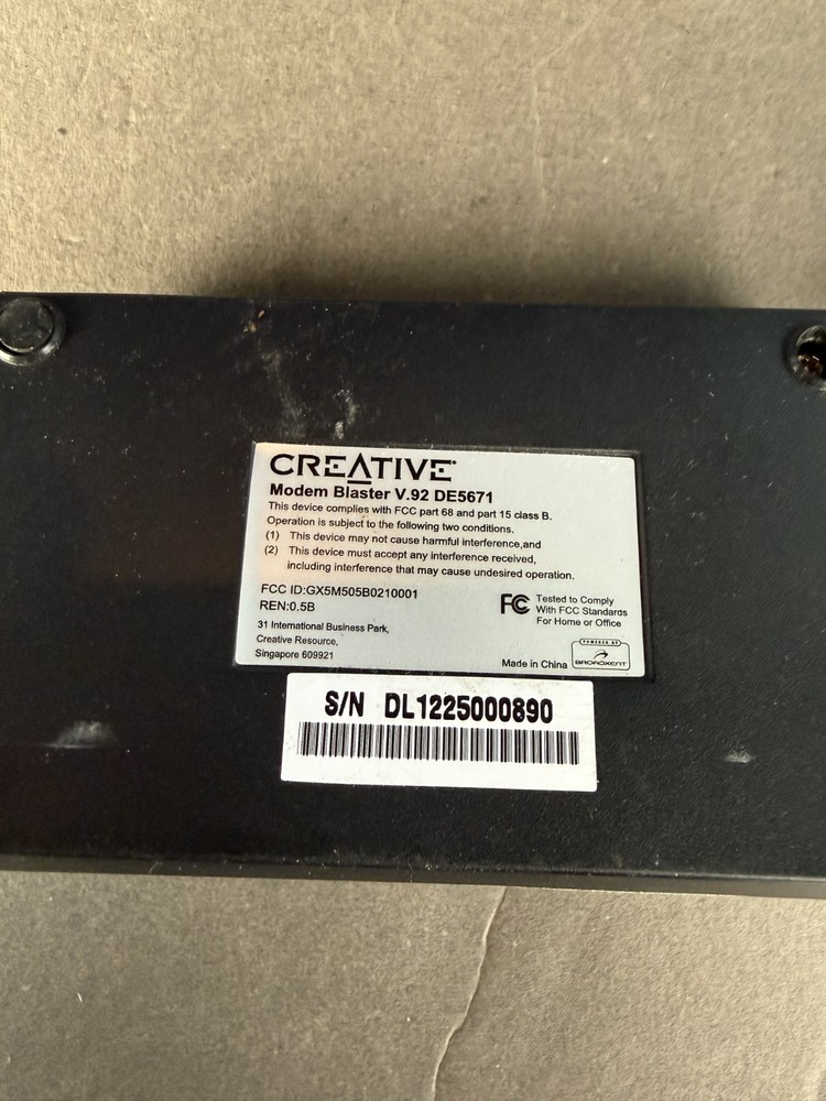 CREATIVE Modem Blaster V.92 USB DE5671