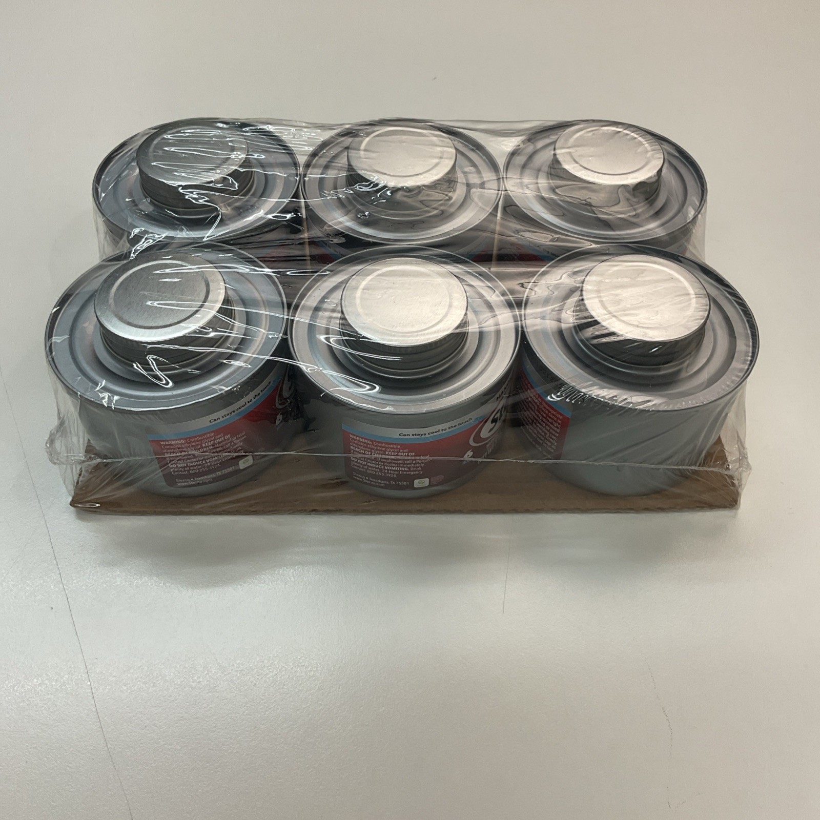 Sterno Fuel Cans - 6-Hour Burn, (6-Pack) Chafing Dish Fuel Can Burners for Food