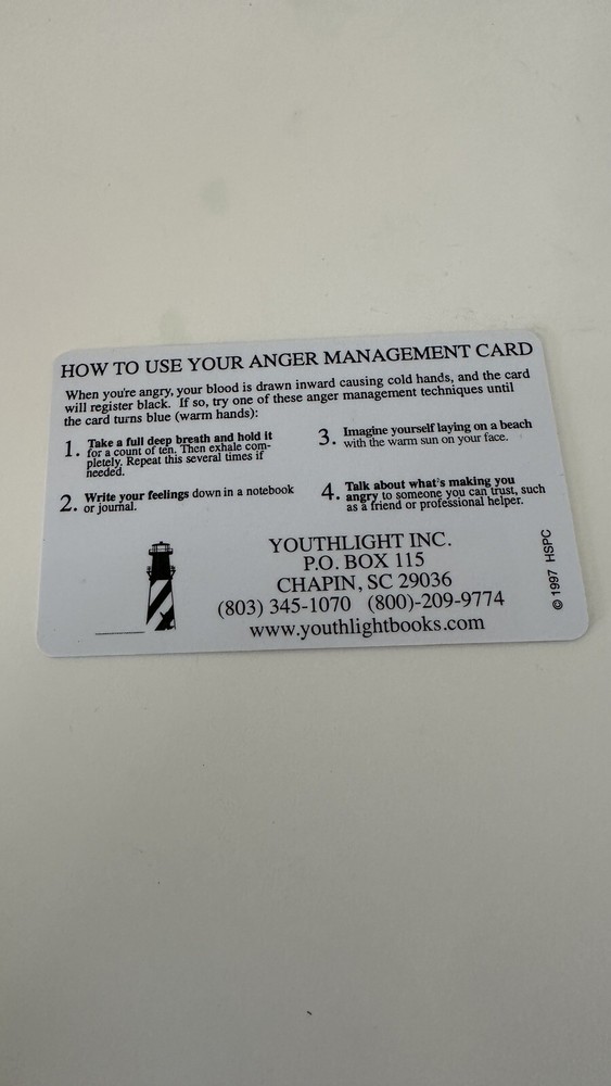 anger management card