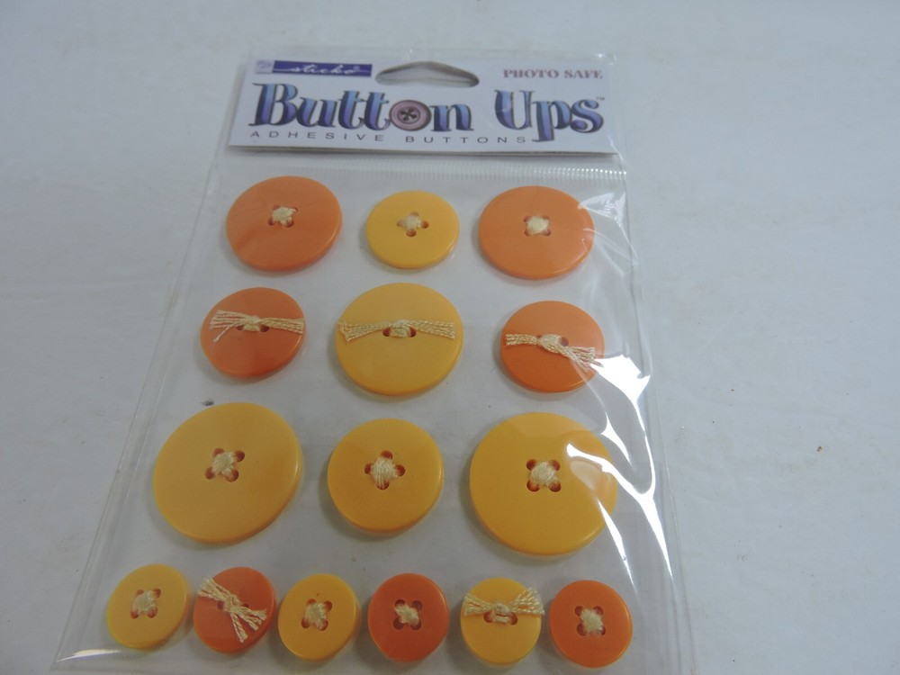 Sticko Button Ups Adhesive Buttons 5 packages different colors