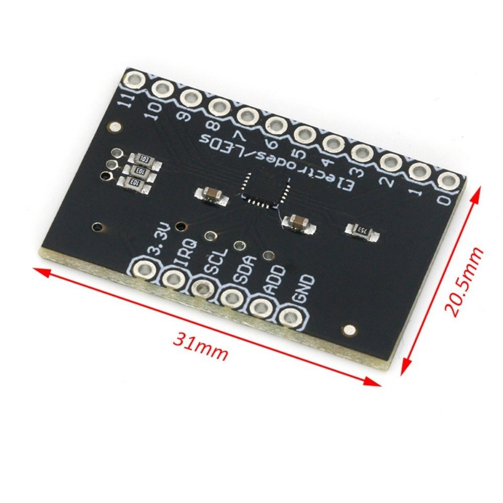 Set of 10 MPR121 Capacitive Touch Sensor Modules for DIY For keyboard Projects