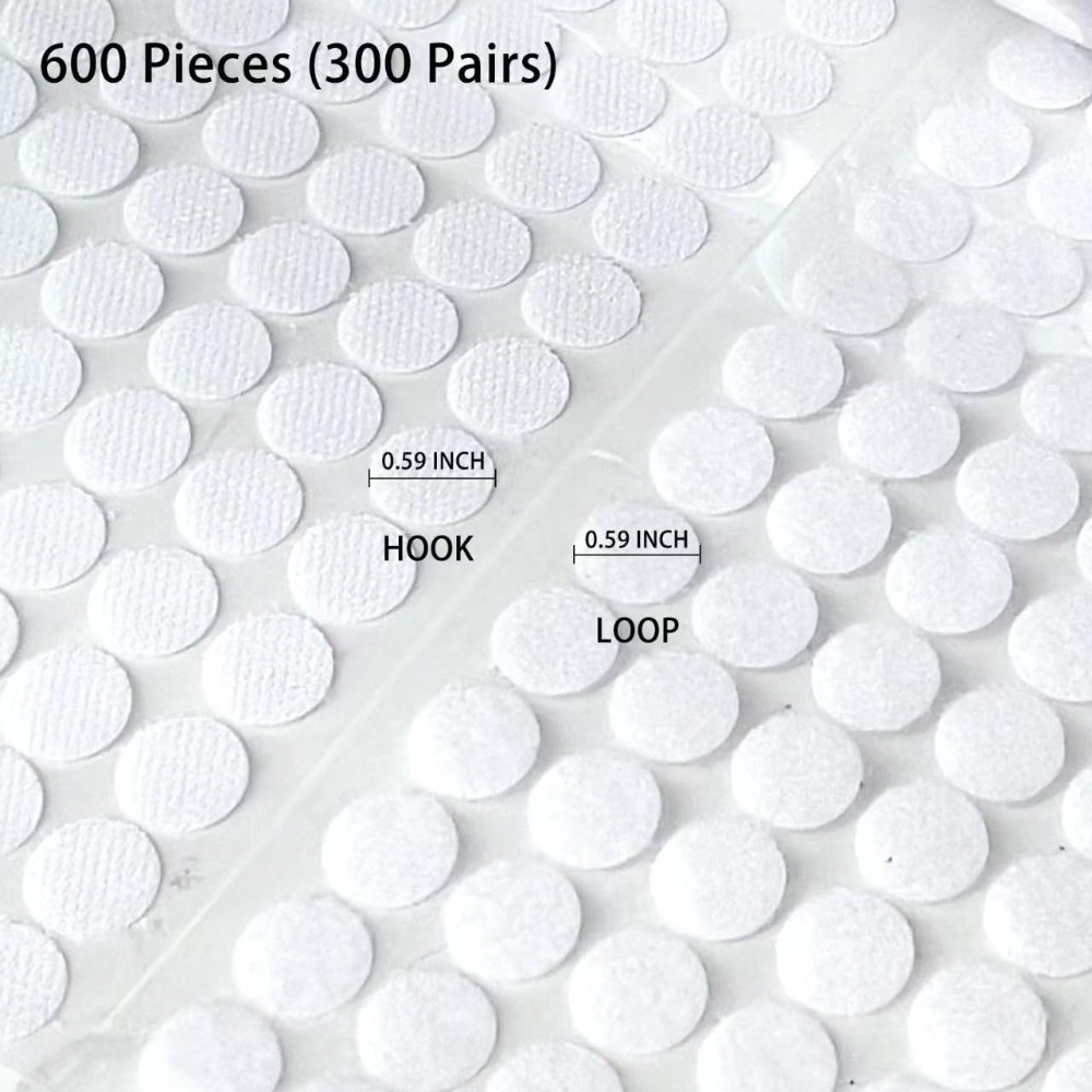 Self Adhesive Dots Sticky Round Nylon Hook and Loop Fasteners for Classroom