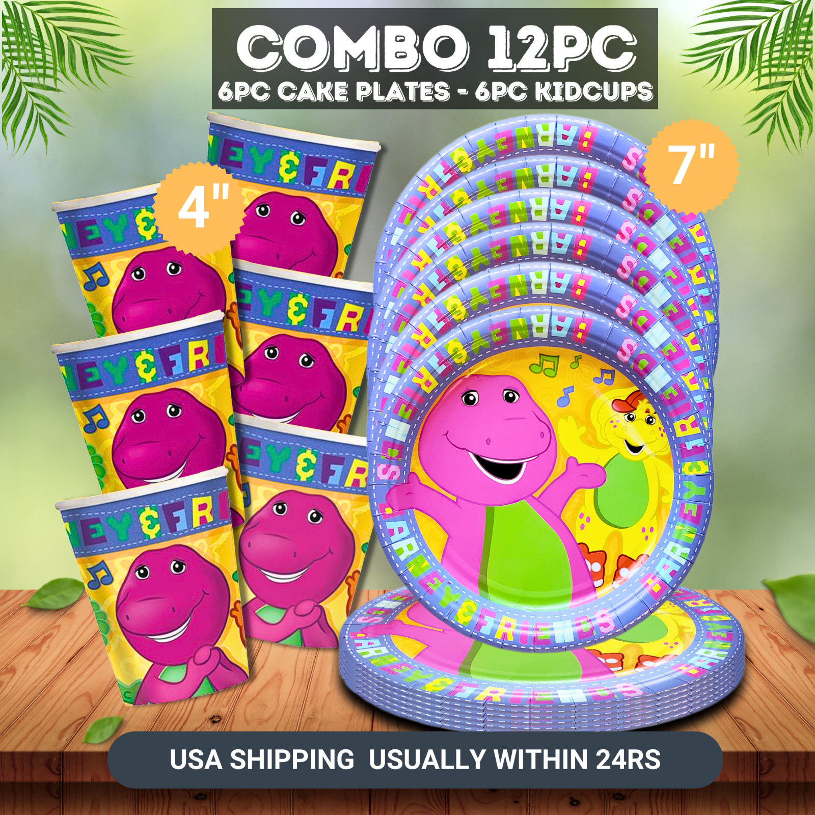 Barney happy birthday party supplies favor centerpiece decoration event theme